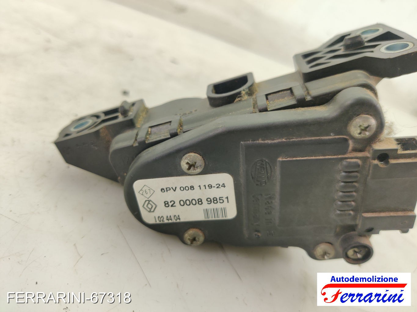 Pedale Acceleratore RENAULT KANGOO KC0/1 1.5 DCI 2001-2007 8200089851
