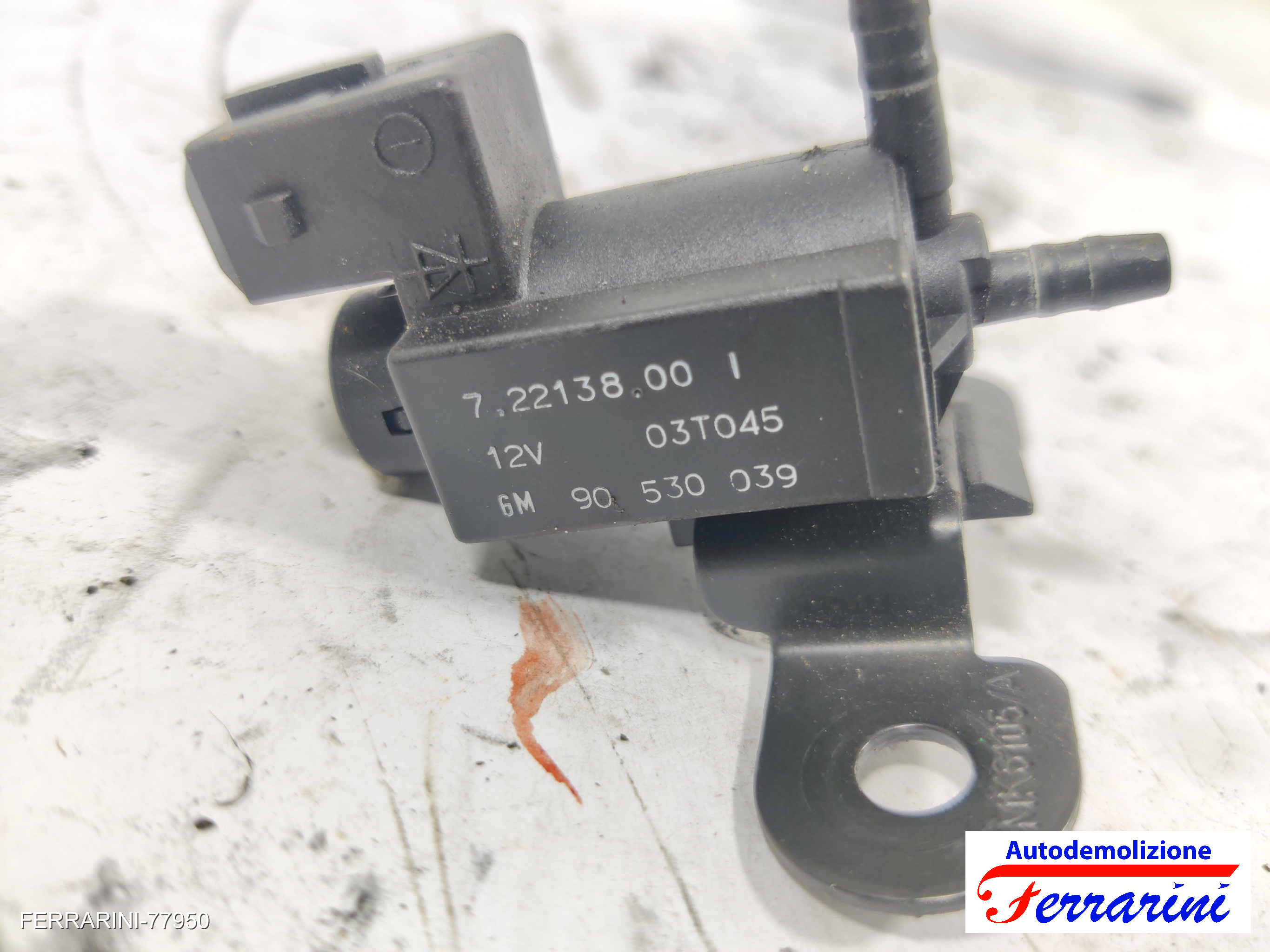 Elettrovalvola depressione EGR OPEL ZAFIRA A T98 2.0 DTI 16V 2000-2005 90530039