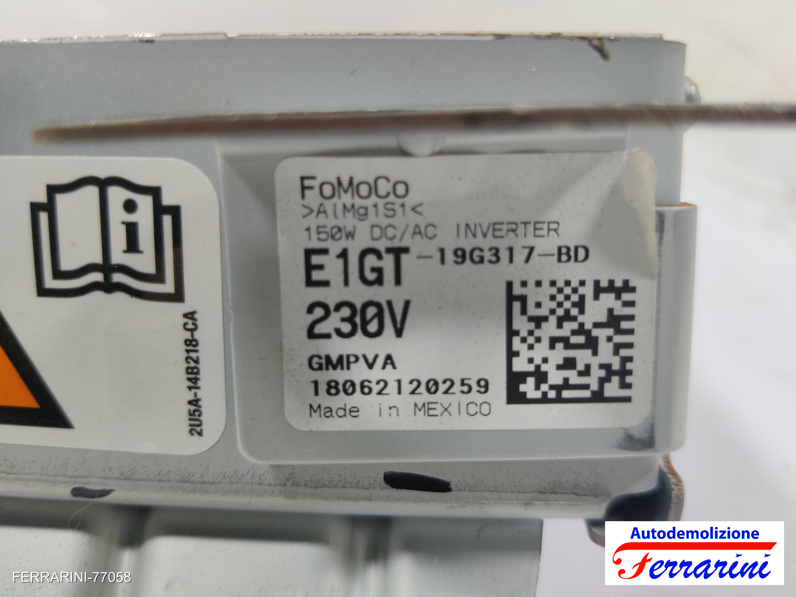 Inverter convertitore tensione FORD EDGE 2.0 TDCI BITURBO AWD 4X4 2015-2018