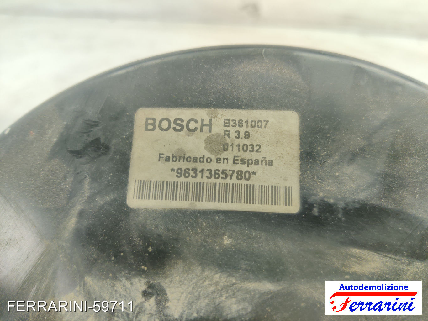 Servofreno PEUGEOT PARTNER COMBISPACE 5, G 2.0 HDI 2000-2008 4535H0, 9631365780