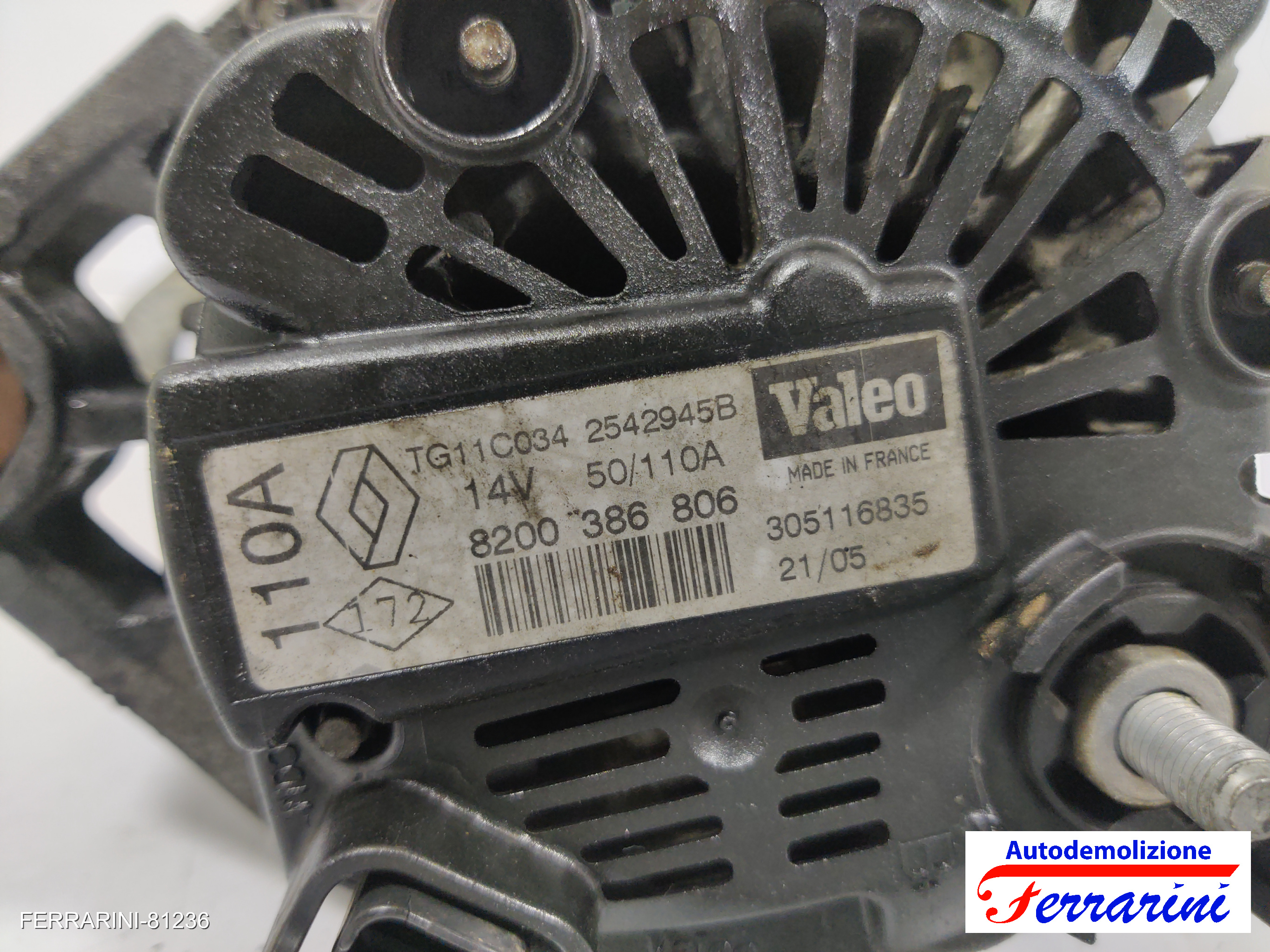 Alternatore NISSAN MICRA 3 K12 1.5 DCI 2003-2010