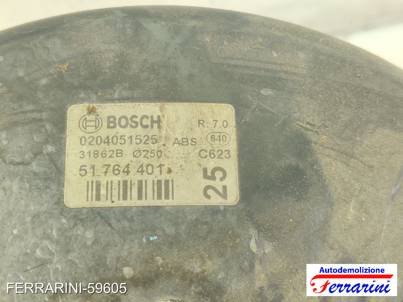 Servofreno FIAT DOBLO 119, 223 1.3 JTD 2005-2023 51764401, 77363964, 51837330