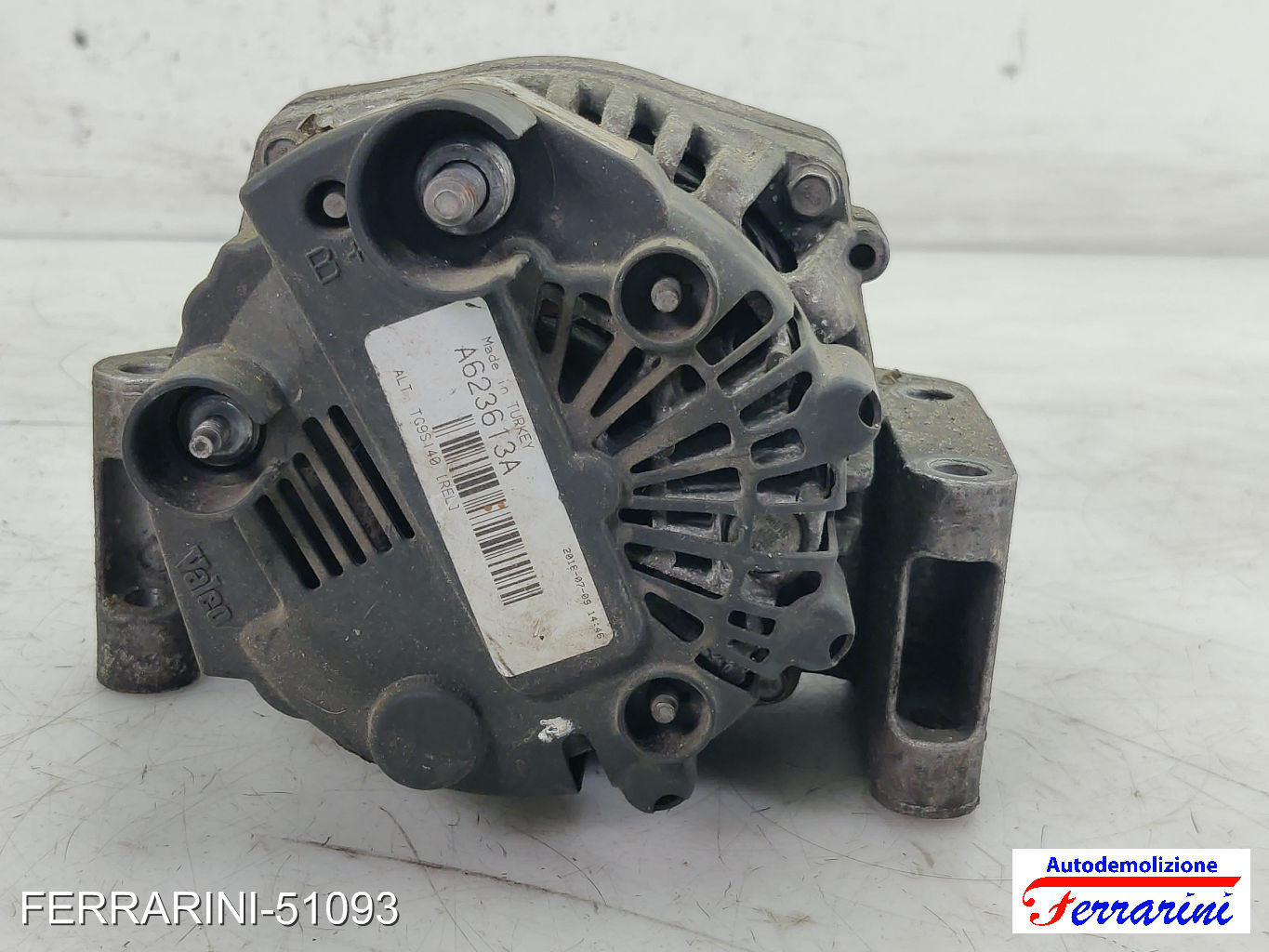 Alternatore FIAT PUNTO 188 1.3 JTD 16V 2003-2012 TG9S140, A623613A, 51984055 6