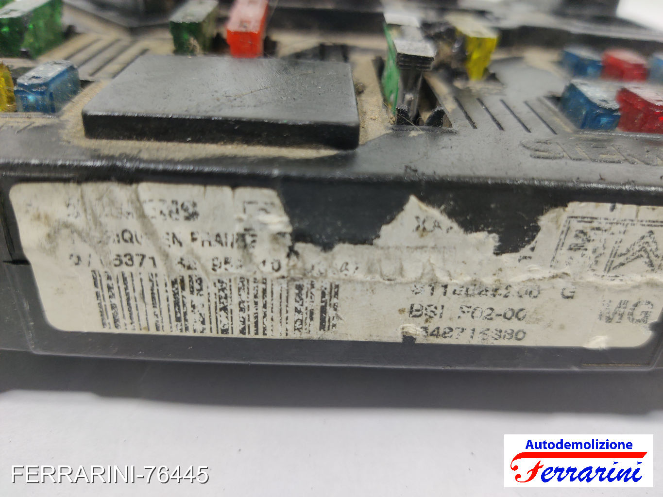 Body Computer CITROEN C3 1 FC, FN 1.1I 2002-2009 9648715380, 2537129