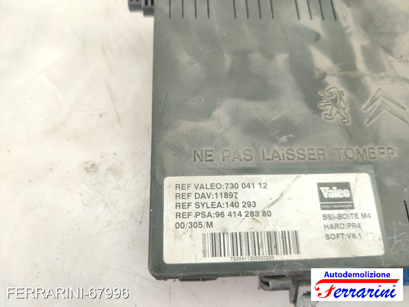 Centralina Motore PEUGEOT PARTNER COMBISPACE 5, G 2.0 HDI 2000-2008 9641428380