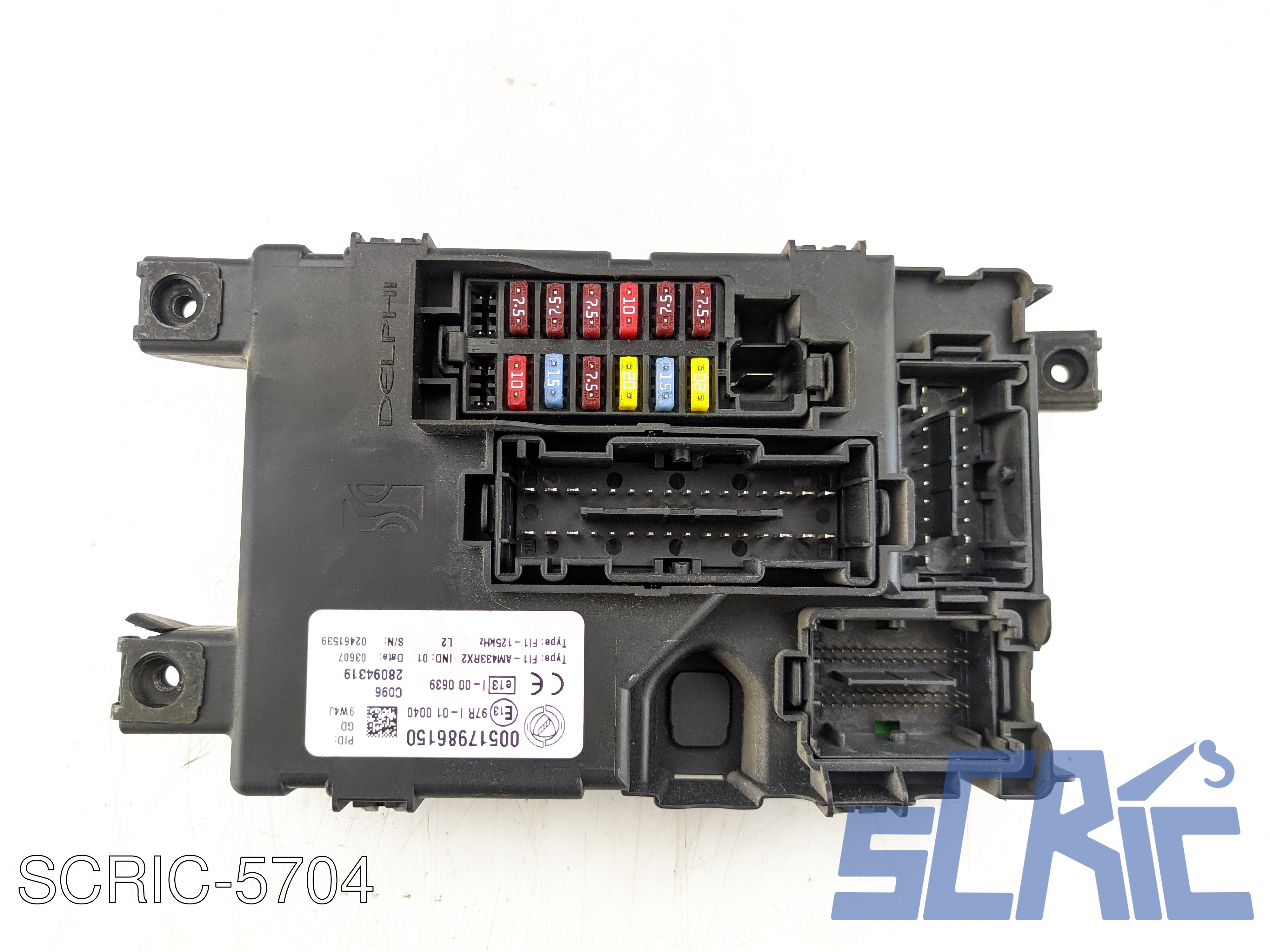 BCM Delphi Body Computer FIAT GRANDE PUNTO 199 1.3 D MULTIJET 2005-2010