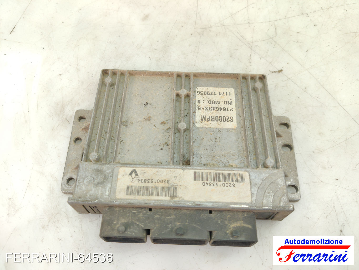 Centralina Motore RENAULT TWINGO 1 C06 1.2 1996-2007 8200153840, 179056