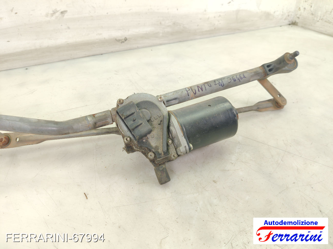 Spazzacqua Motorino Tergicristallo FIAT PUNTO 188 1999-2010 anteriore, frontale 12