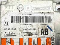 Centralina Airbag OPEL AGILA B H08 2008-2012 3891052K81, 52K8135J1941 10