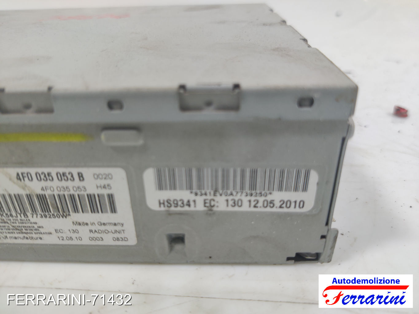 Modulo Tuner Stereo Radio AUDI A4 AT 8K5 2008-2015 4F0035053B, 5412088494 7