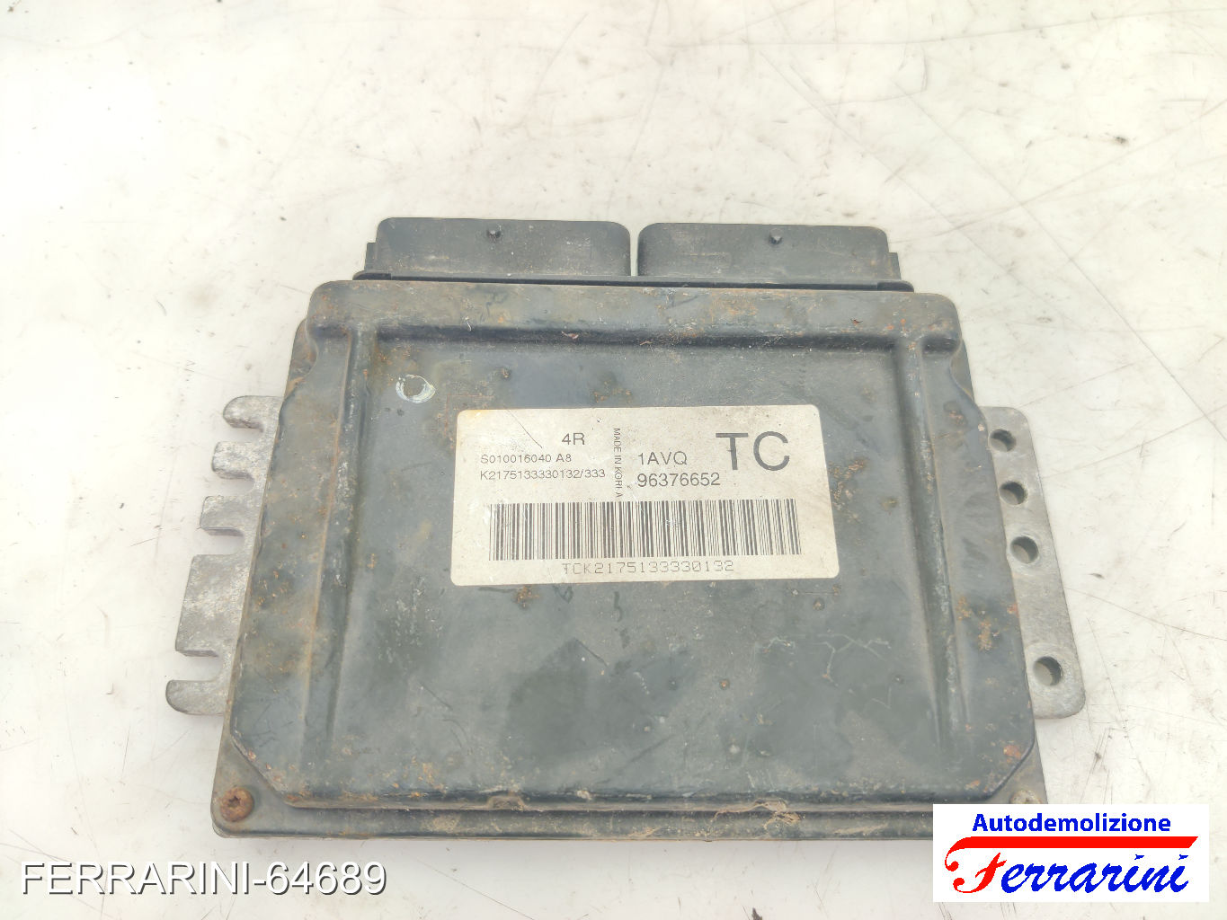 Centralina Motore DAEWOO KALOS KLAS 1.2 2003-2005 96376652, K2175133330132