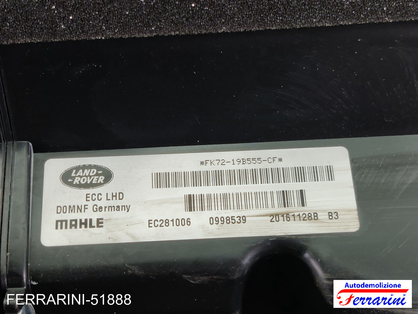 Stufa Completa LAND ROVER RANGE ROVER EVOQUE L538 2015-2019 EC281006 14