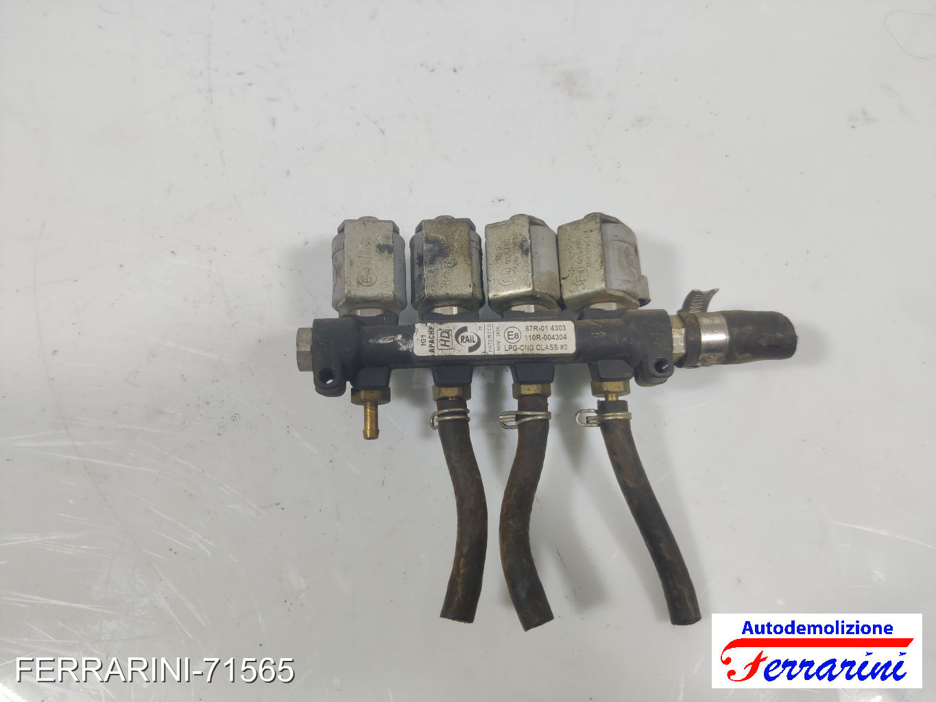 iniettori 4 GPL FIAT PANDA 169 1.2 2003-2012 87R014303, 67R014303, RAILAPACHEHD