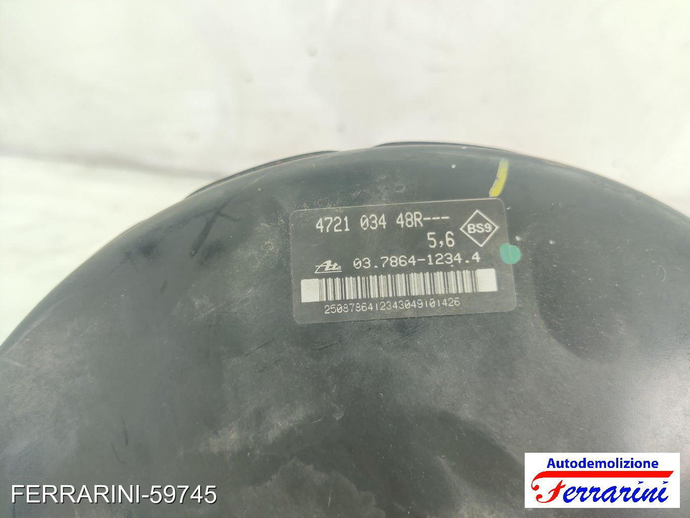 Servofreno RENAULT MODUS F/JP0 1.5 DCI 2004-2023 7701208837, 8200249245 6