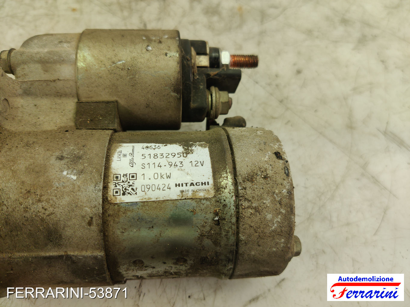 Motorino Avviamento LANCIA YPSILON 843 1.2 2003-2011 51832950, 46816973