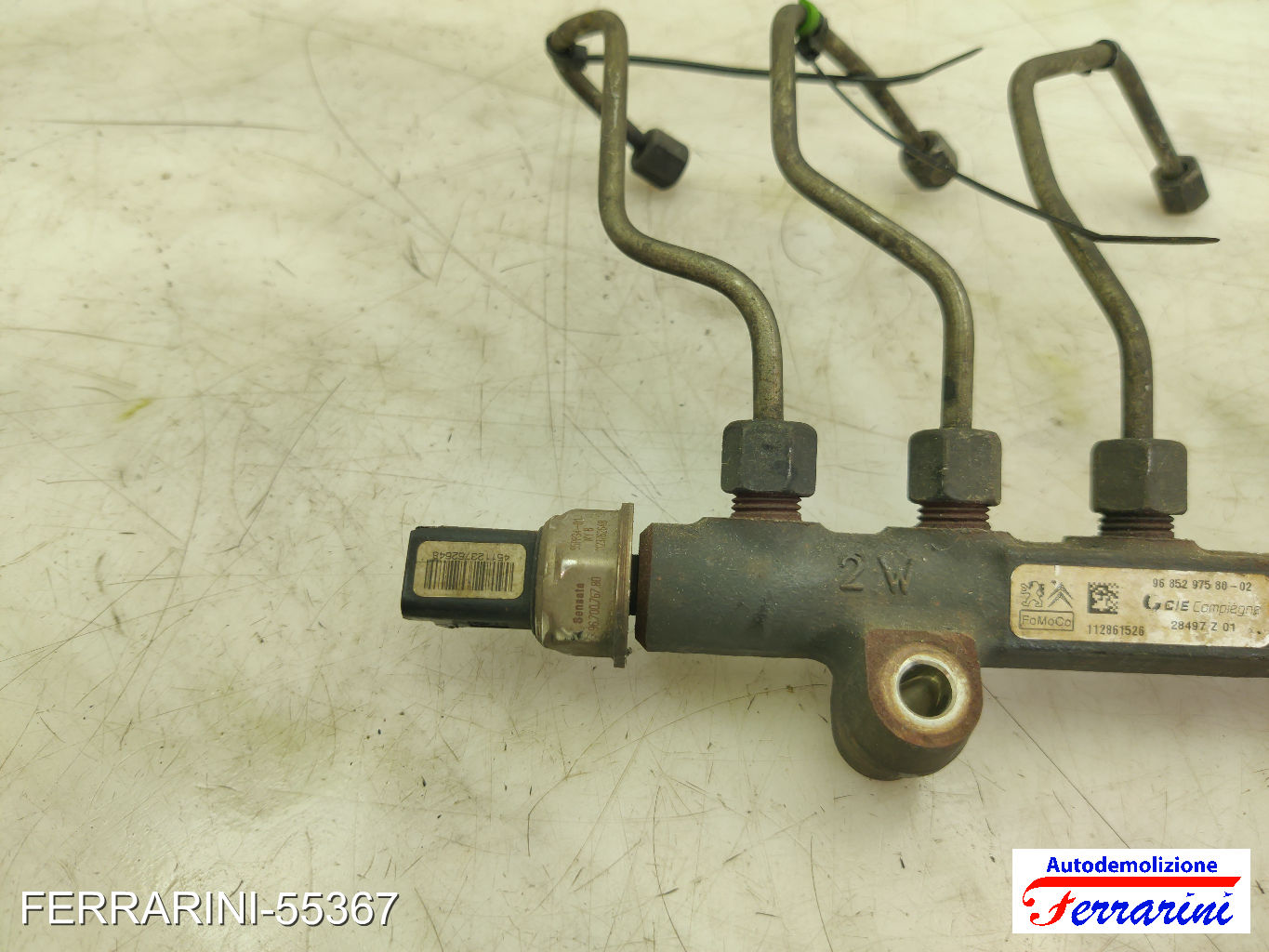 Flauto Con Iniettori VOLVO S40 2 544 1.6 D2 2010-2012 9685297580, 968529758002 10