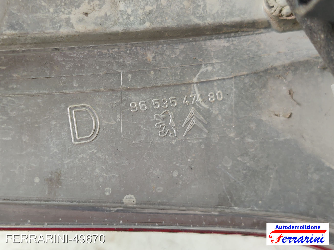 Fanalino Stop Posteriore CITROEN C4 PICASSO 1 UD 2007-2013 destro, dx 9653547480