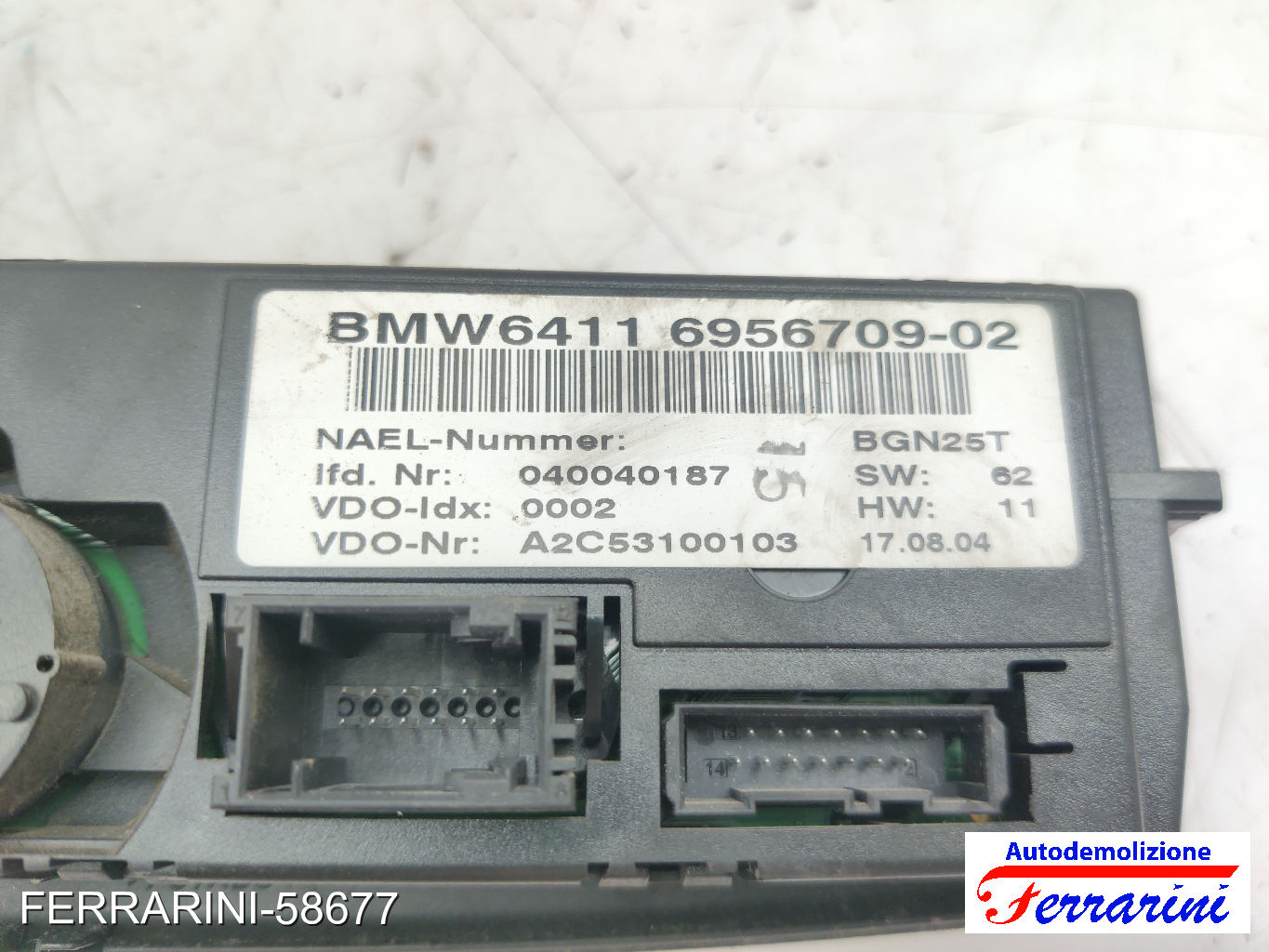 automatico bizona Tastiera Clima BMW SERIE 1 E87 2004-2011 anteriore, frontale 6