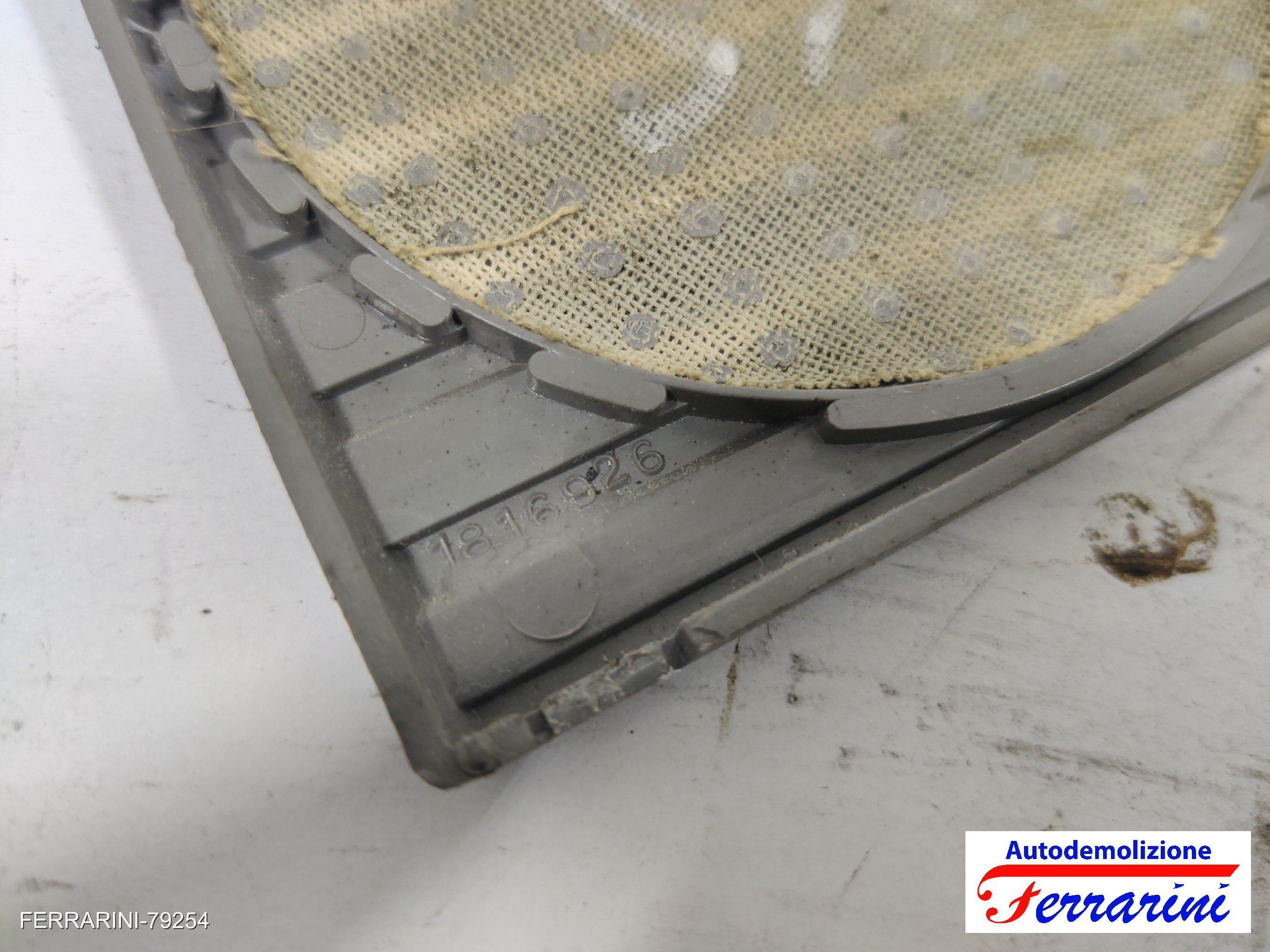 Griglia altoparlante cruscotto grigia FIAT CINQUECENTO 500 170 1991-1999 destro