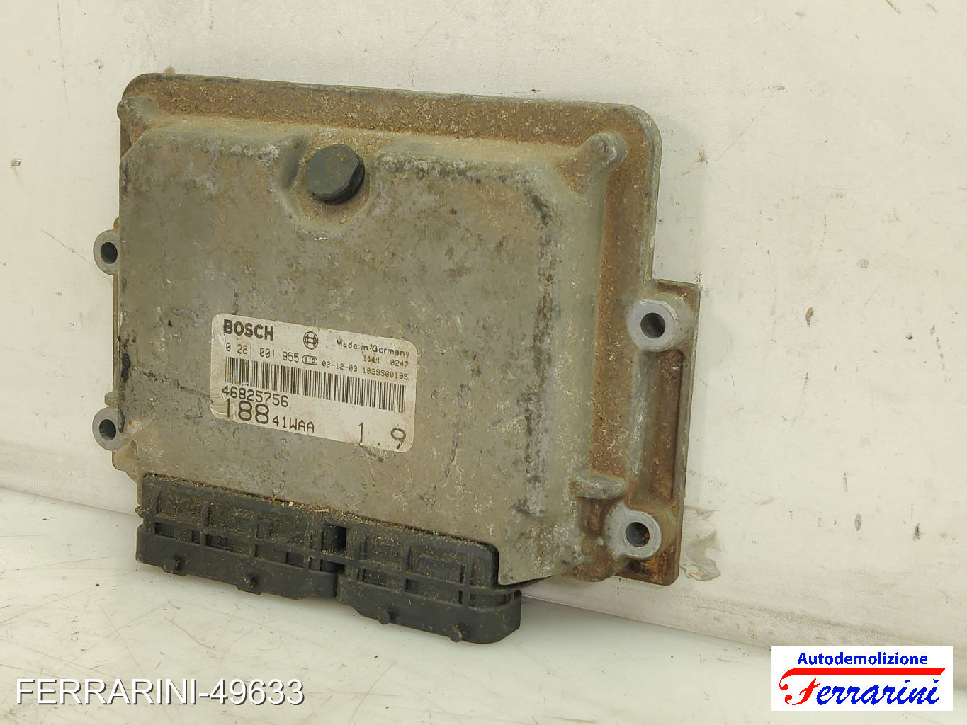 Centralina Motore FIAT PUNTO 188 1.9 JTD 2001-2012 0281001955, 1039500195 8