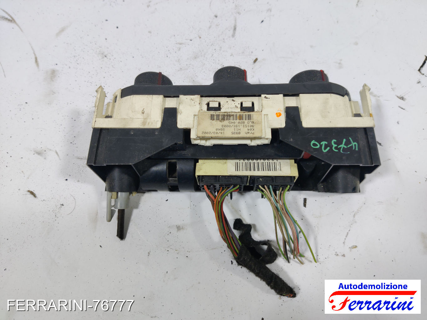 Tastiera Clima SEAT IBIZA 3 6L1 2002-2005 anteriore, frontale 6L0820045 8