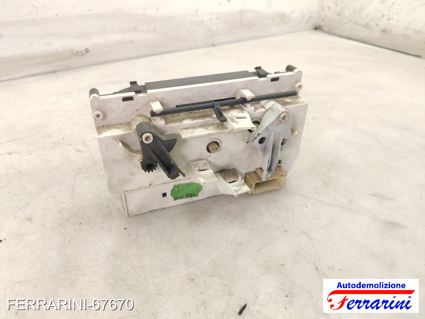 Tastiera Clima CITROEN C3 1 FC, FN 2002-2009 anteriore, frontale 9624675377 6