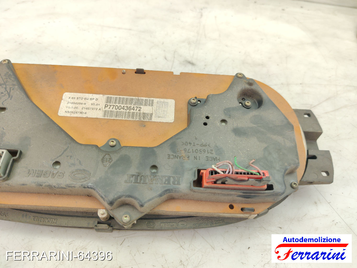 Quadro Contachilometri RENAULT CLIO 2 BB, CB 1.2 1998-2010 7700436472 7