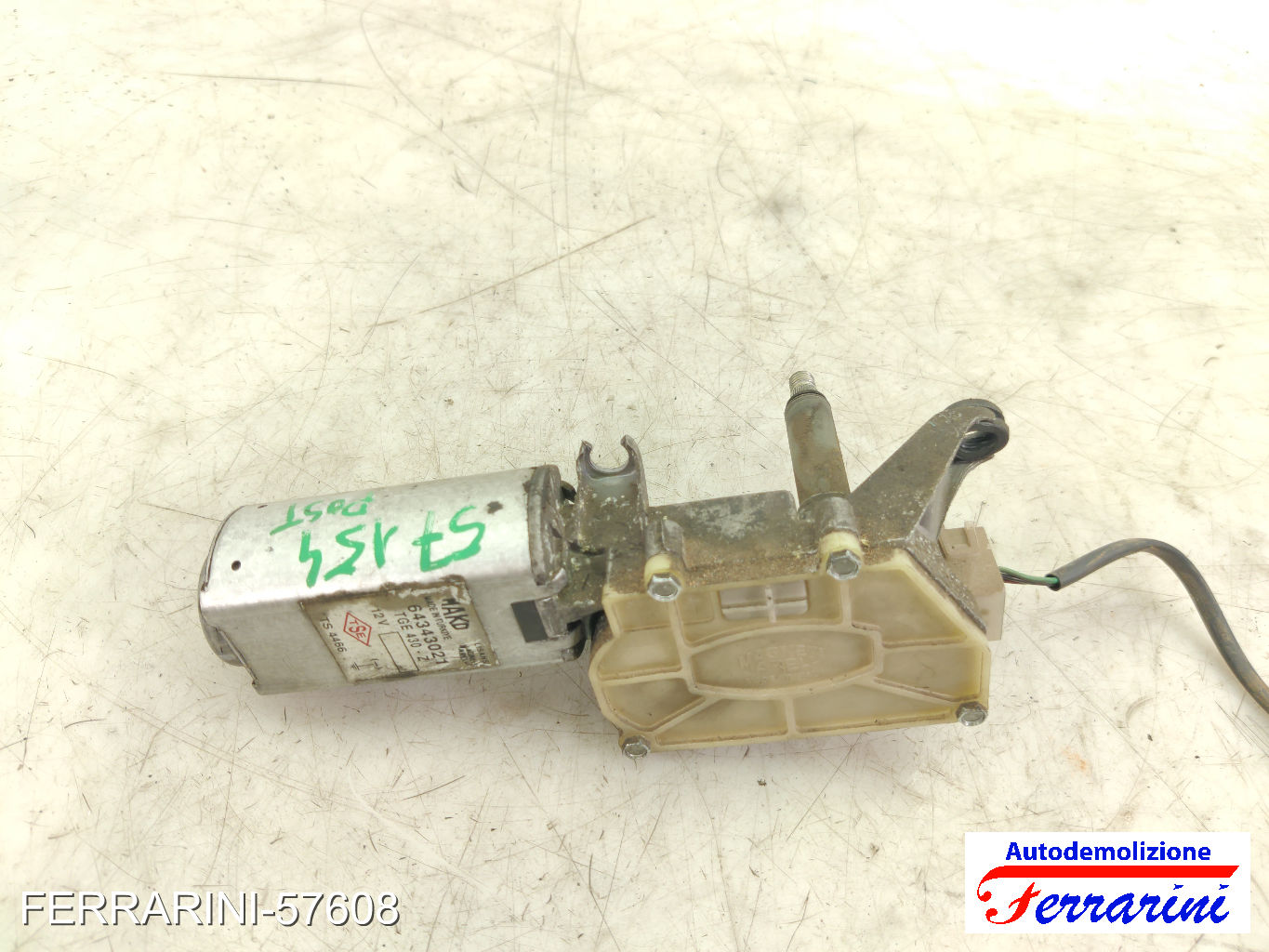 Spazzacqua Motorino Tergicristallo FIAT DOBLO 119, 223 2003-2010 posteriore 7