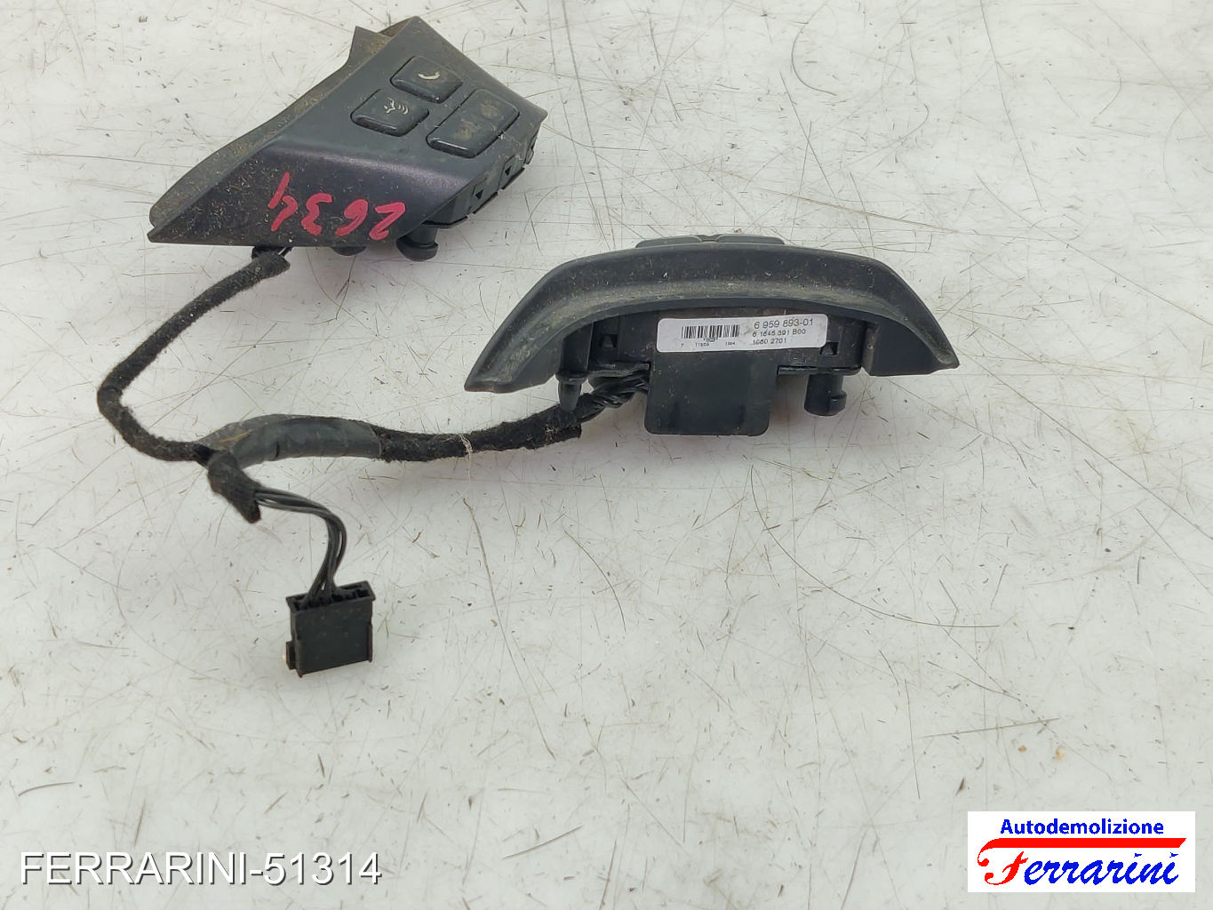 Comandi Volante BMW 3 TOURING E91 2005-2012 676454708, 61645001A, 11309 8