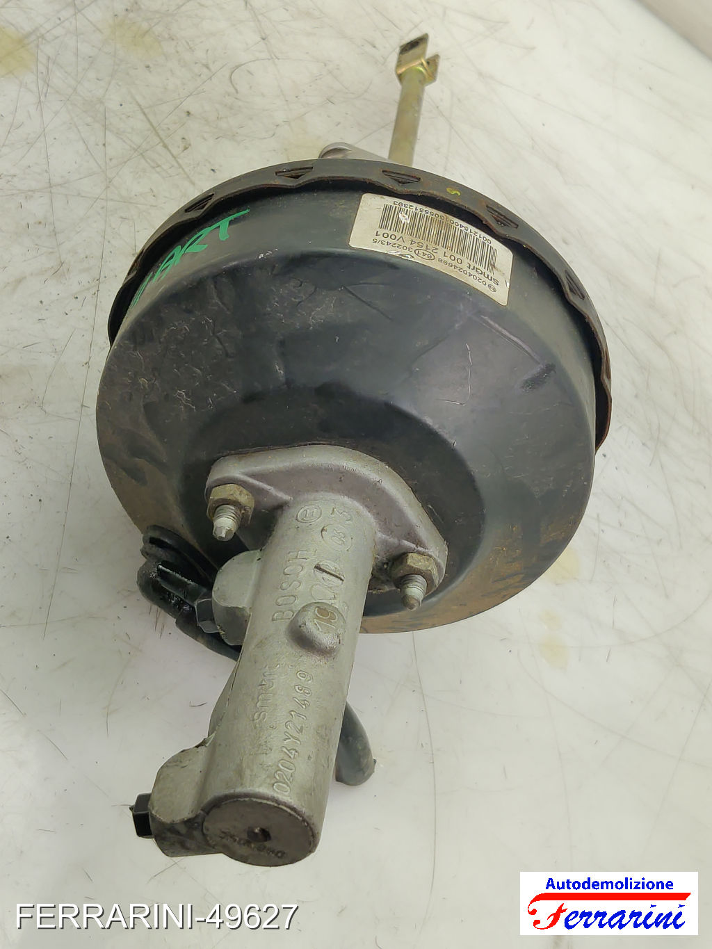Servofreno SMART CABRIO 450 0.6 2001-2004 0012154V001, 0012158V001, 0204024698