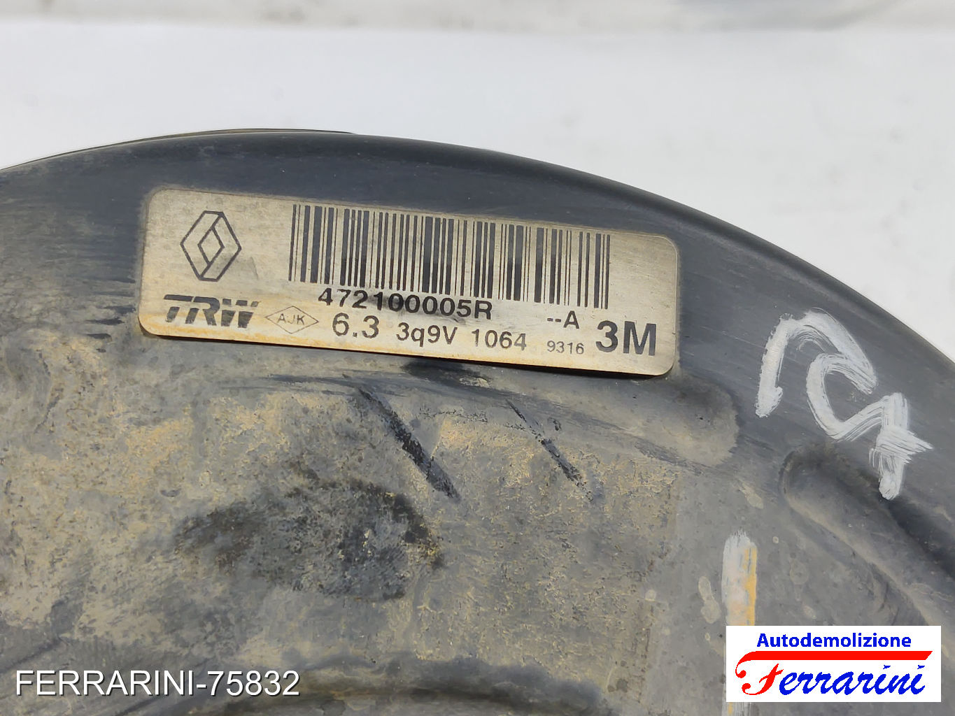 Servofreno RENAULT SCENIC 3 JZ0/1 1.5 DCI 2009-2023 472100005R, V1064