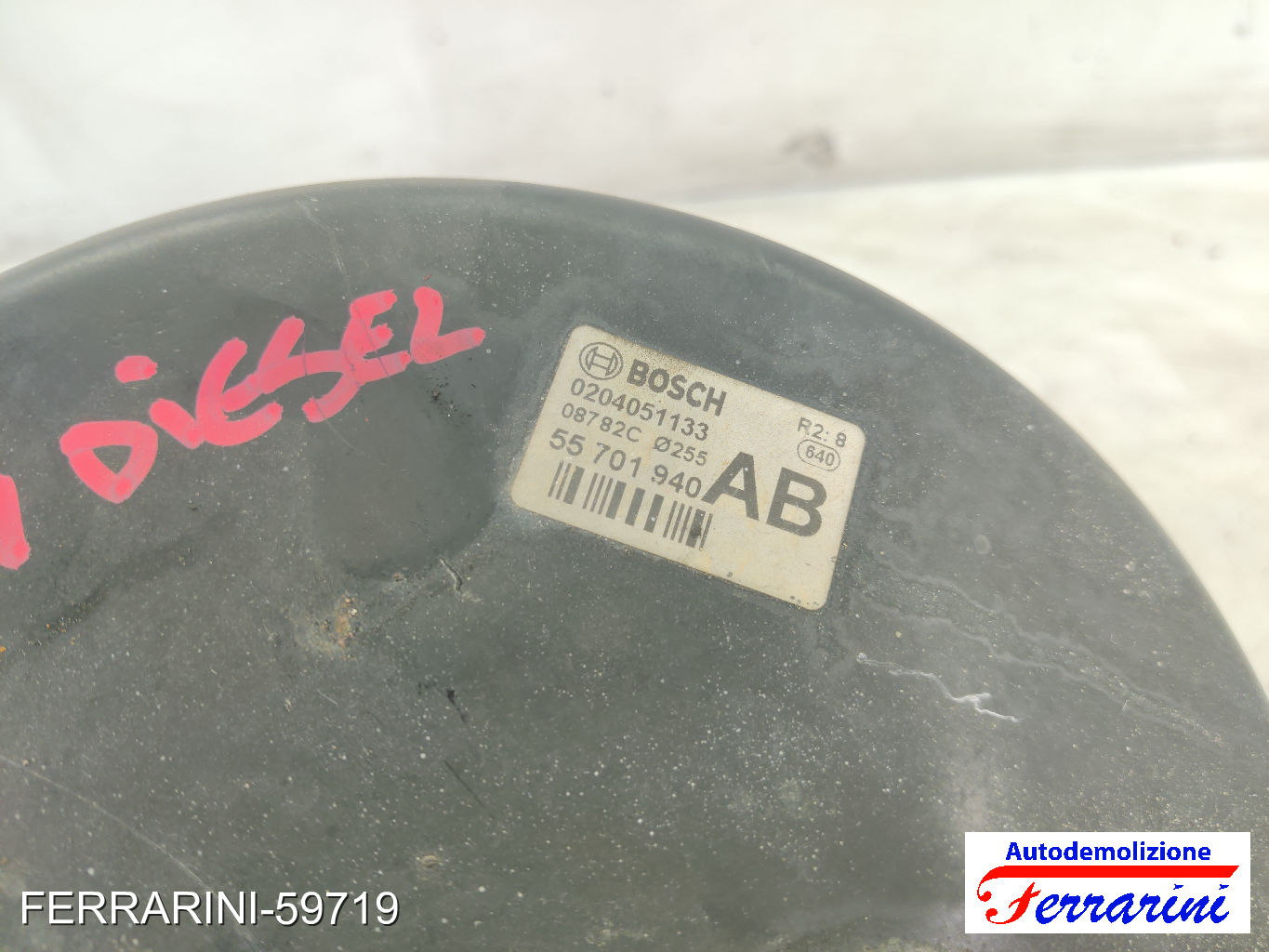Servofreno OPEL CORSA D S07 1.3 CDTI 2006-2014 55701940, 39087623, 93167537 6