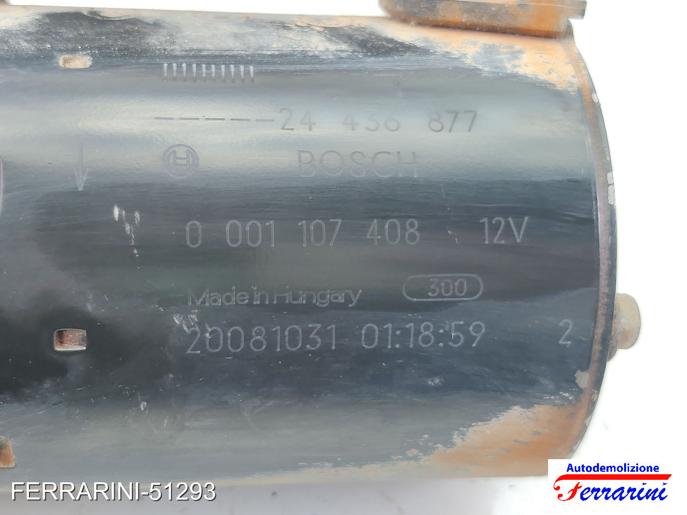 Motorino Avviamento OPEL CORSA D S07 1.2 2006-2014 24436877, 0001107408
