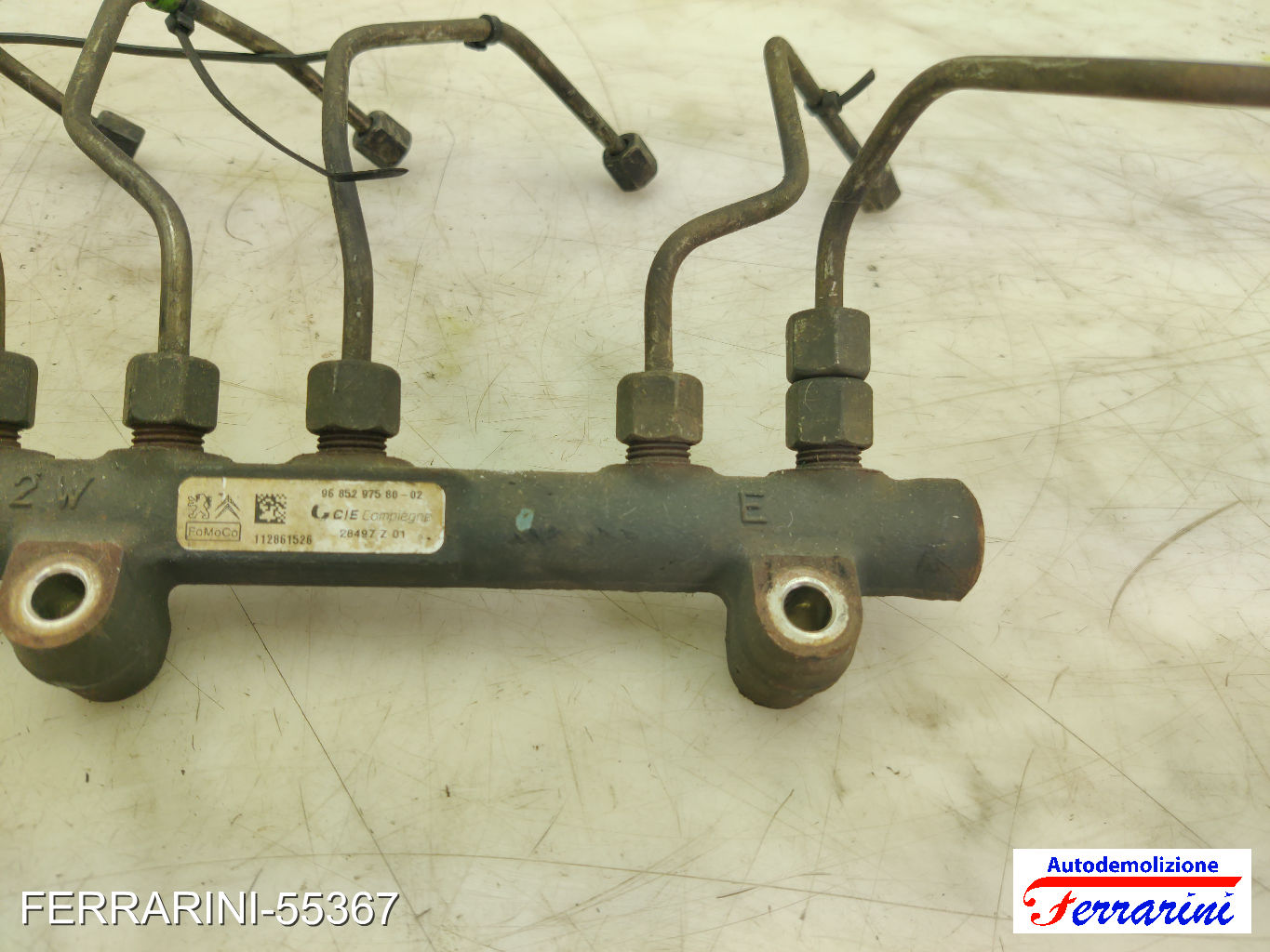 Flauto Con Iniettori VOLVO S40 2 544 1.6 D2 2010-2012 9685297580, 968529758002 8