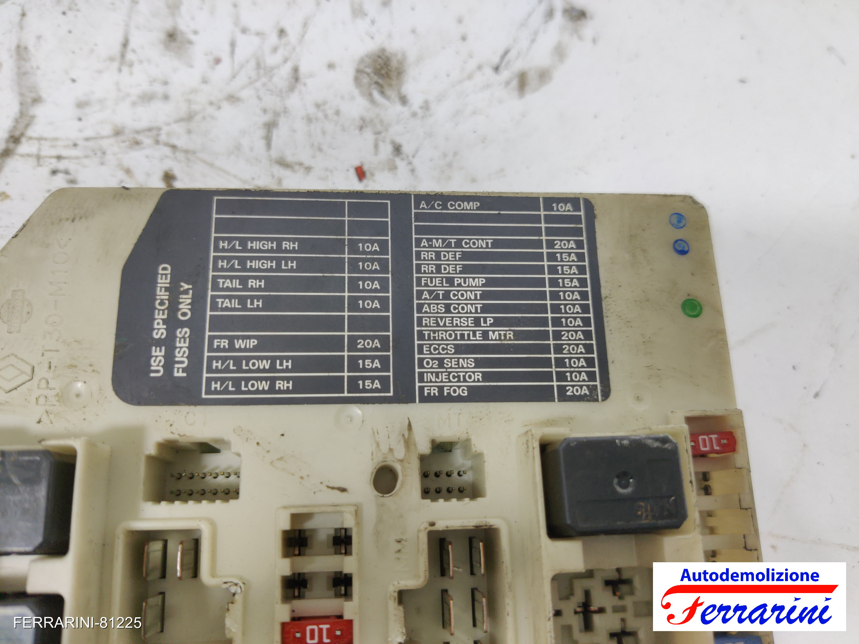 Fusibiliera Scatola Fusibili Body Computer NISSAN MICRA 3 K12 1.5 DCI 2003-2010