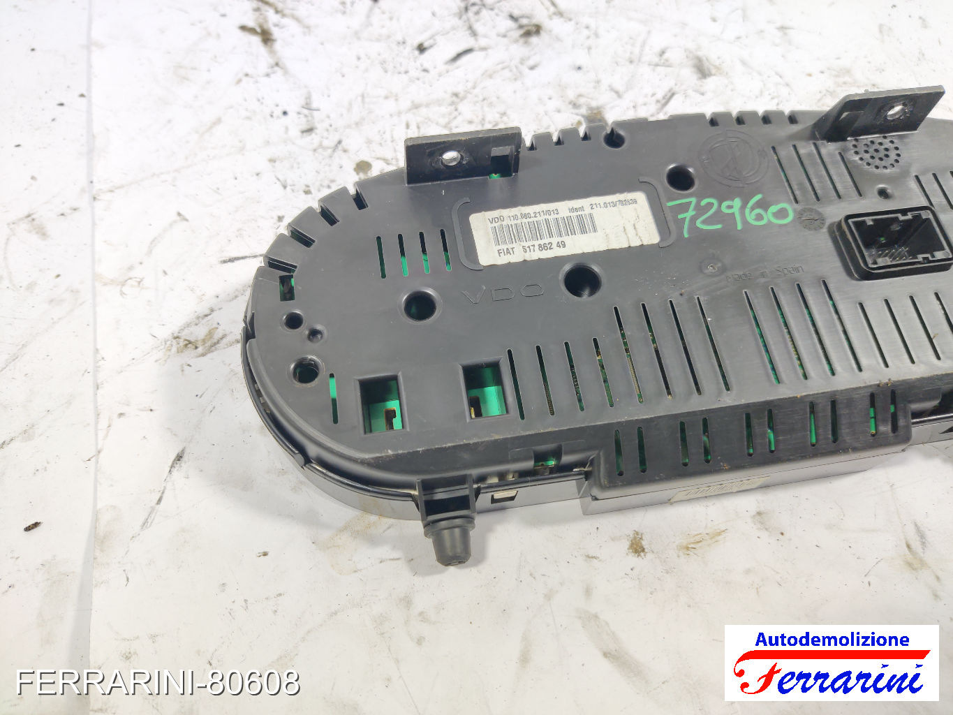 Quadro Contachilometri LANCIA YPSILON 843 1.4 LPG 2010-2011 51786249, T51786249