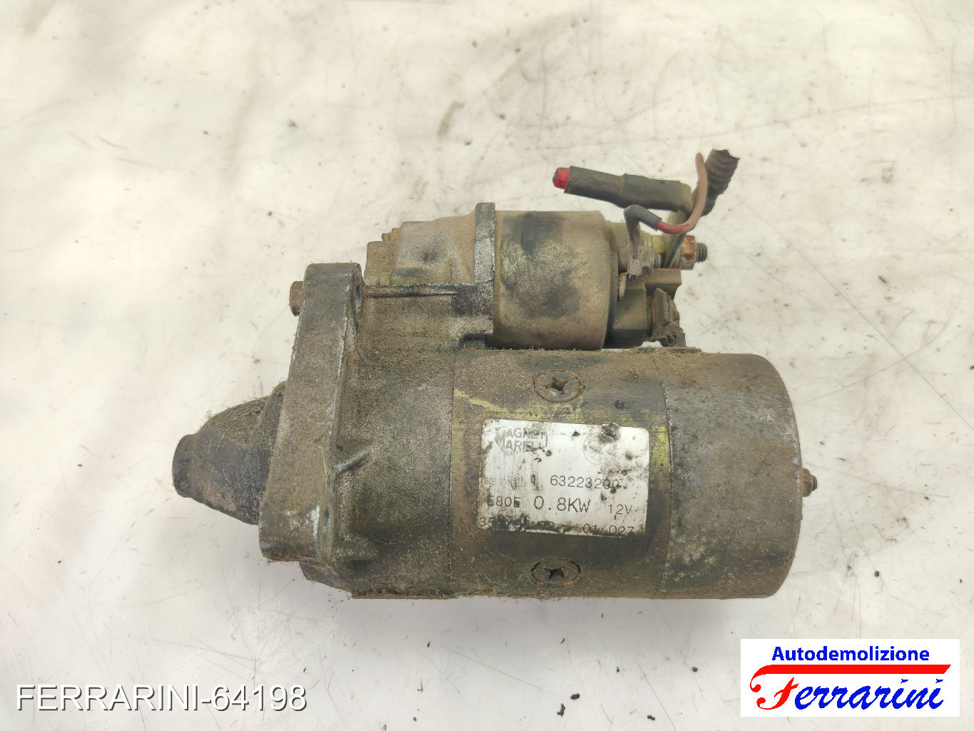 Motorino Avviamento FIAT SEICENTO 600 287 1.1 1998-2010 46548653, 63223200 7