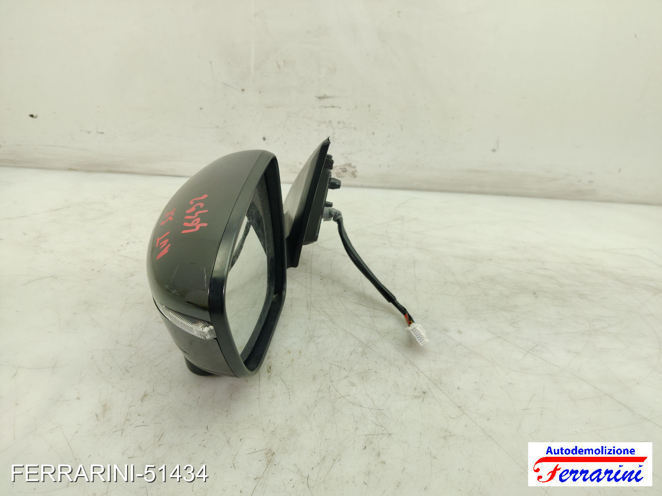 Specchietto Laterale NISSAN QASHQAI 2 J11 2013-2023 sinistro, sx Z11 BLACK MET