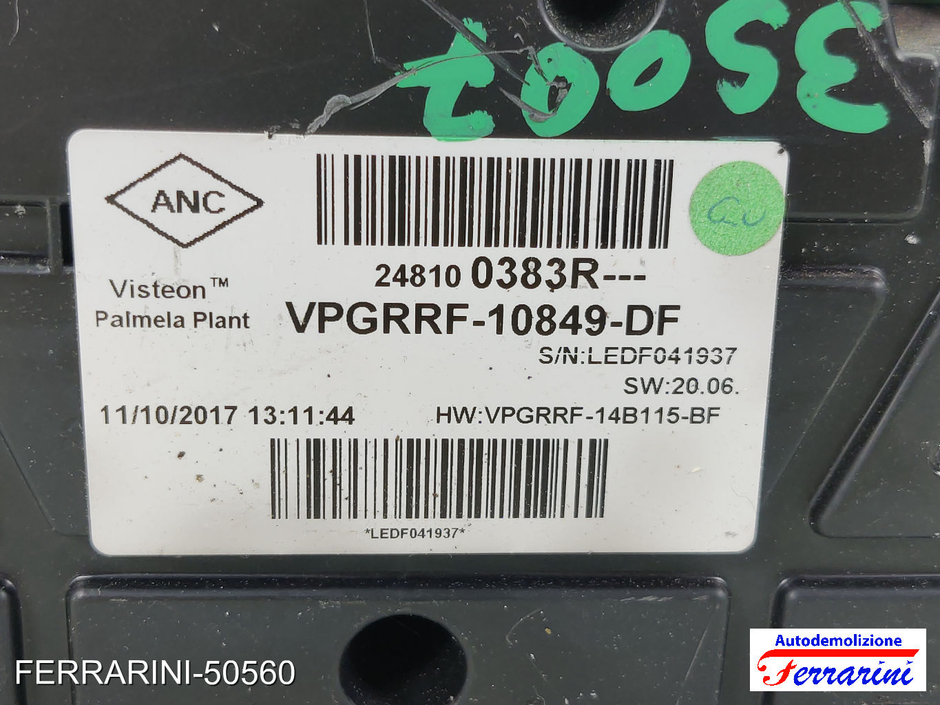 Quadro Contachilometri RENAULT CLIO 4 SW KH 1.5 DCI 90 2012-2023 248100383R