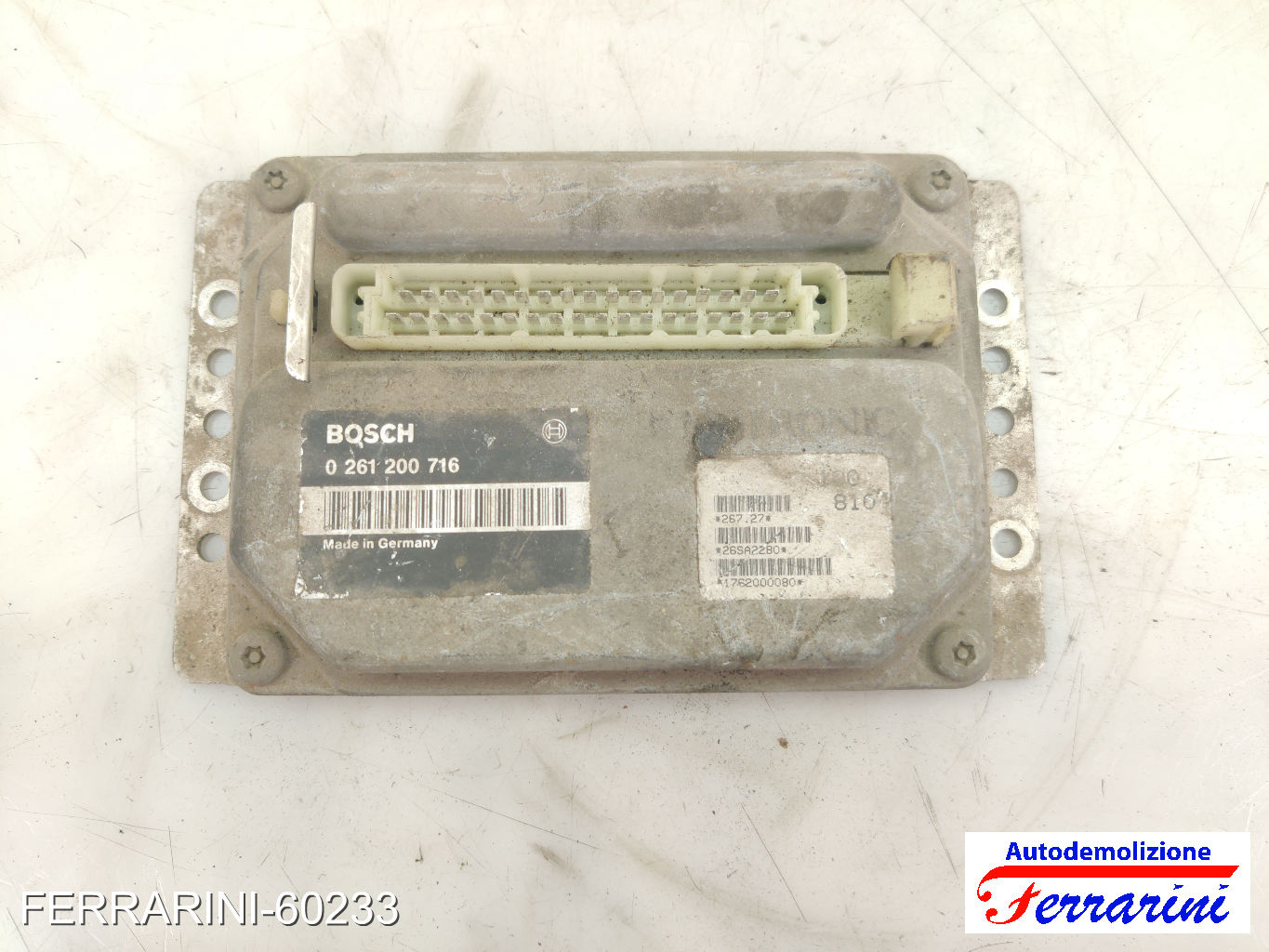 Centralina Motore AUTOBIANCHI Y10 1.1 1989-1995 7778785, 0261200716, 26SA2280 7