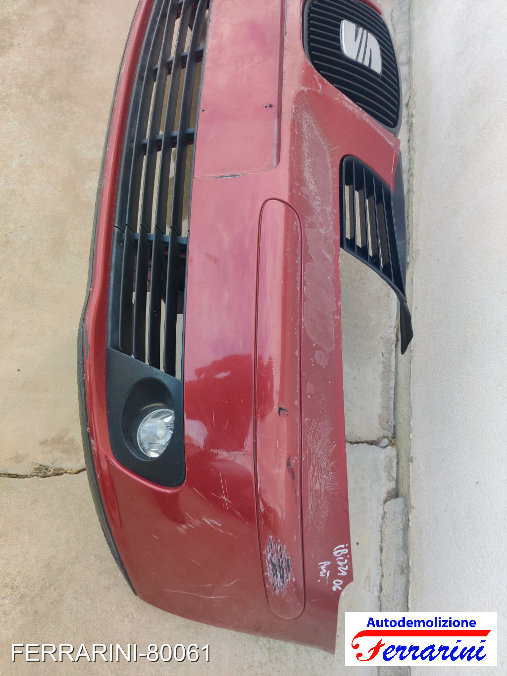 Paraurti SEAT IBIZA 3 6L1 2002-2005 Frontale 6L6807217KGRU, GLO805903, 6L0805903