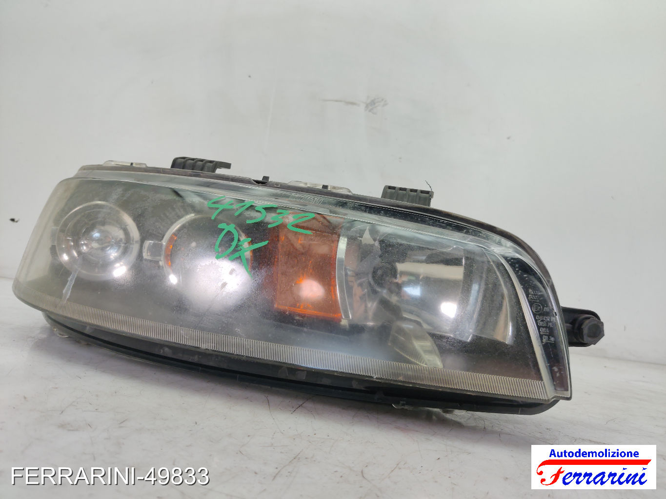 Faro Anteriore FIAT PUNTO 188 1999-2010 destro, dx 51760025, 46849354, 46522719 10