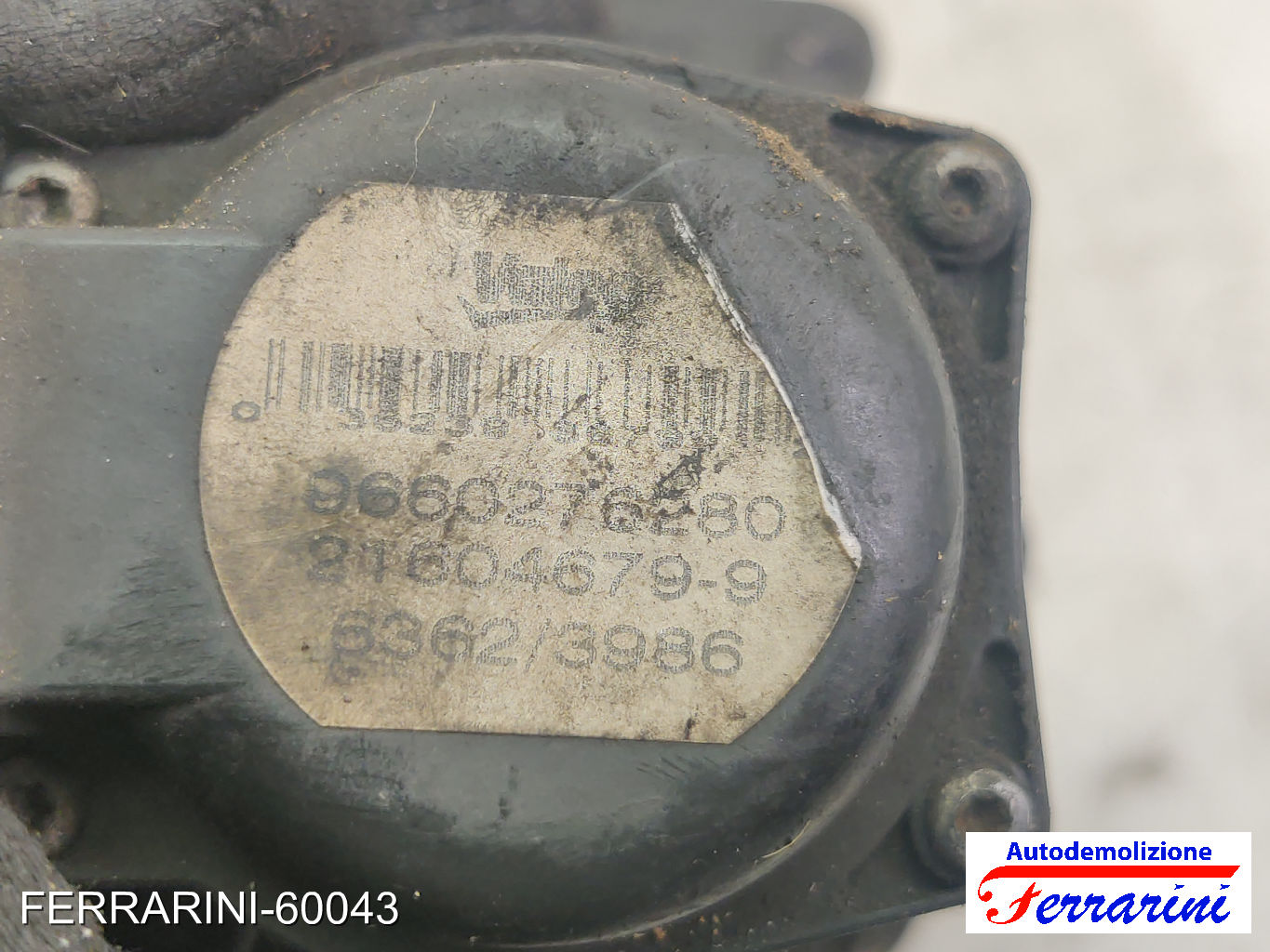 Valvola Egr PEUGEOT 207 WA, WC 1.6 HDI 2006-2013 9660276280, 161859, 1618NR
