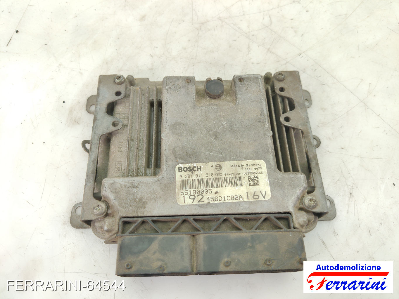 Centralina Motore FIAT STILO SW 192 1.9 JTD 2004-2008 55190005, 0281011510