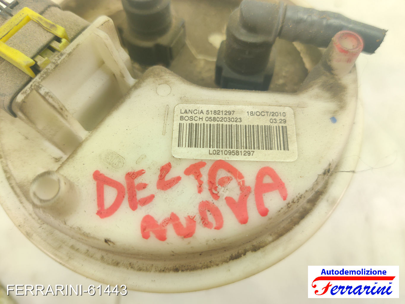Cestello Pompa Galleggiante Serbatoio LANCIA DELTA 3 844 1.6 D MULTIJET 7