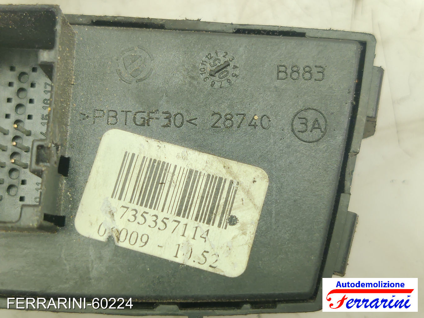 interruttore 4 frecce city FIAT PANDA 169 2003-2012 735357114, 735357113, 08009