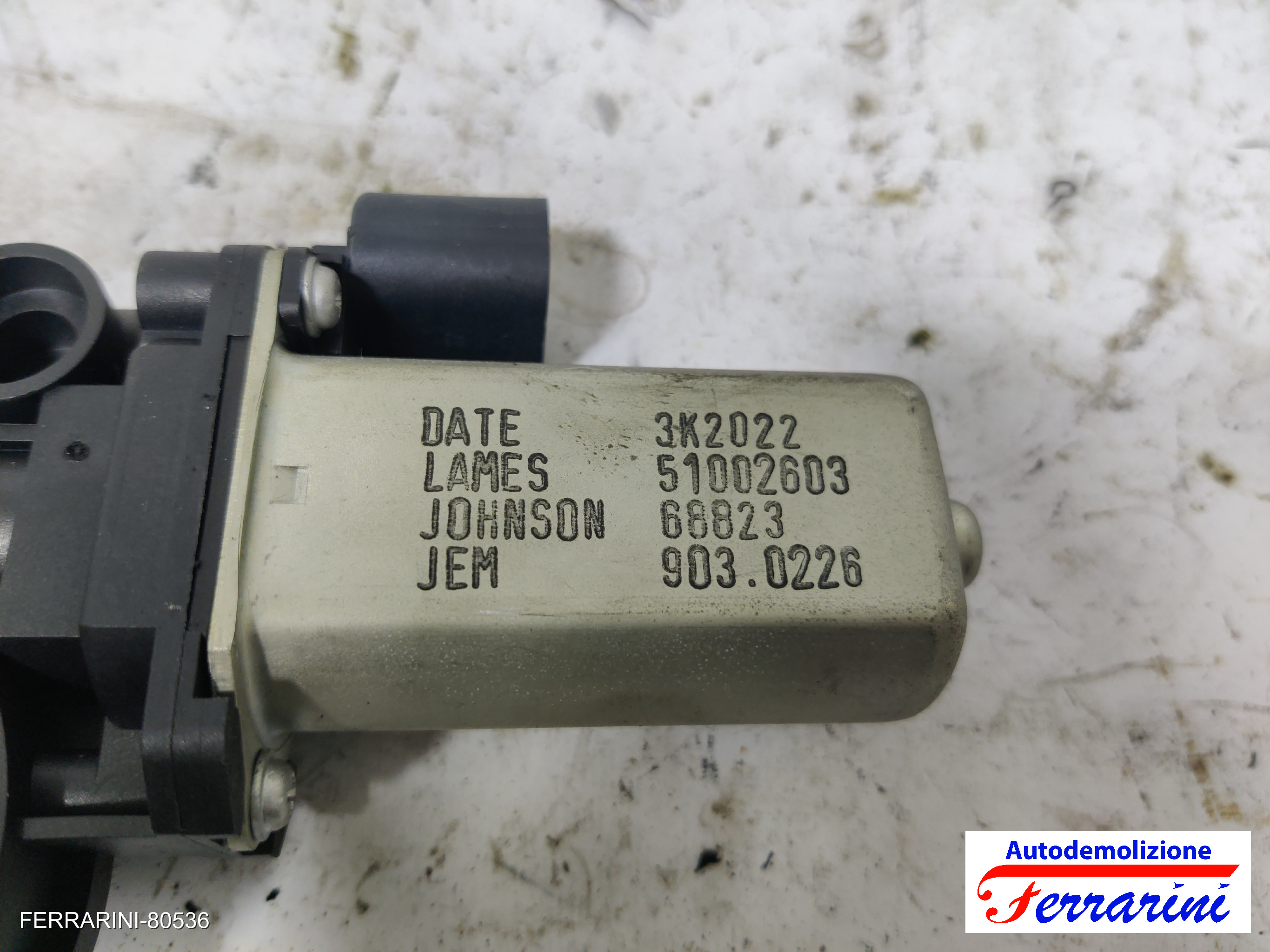 Motorino Alzavetro LANCIA YPSILON 843 1.4 LPG 2010-2011 71732831, 9030226