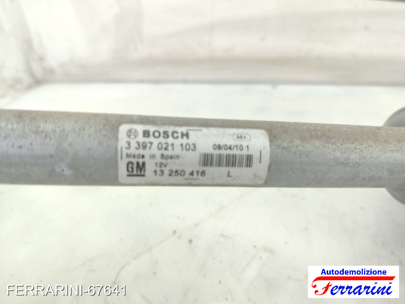 Spazzacqua Motorino Tergicristallo OPEL MERIVA B S10 2010-2017 anteriore