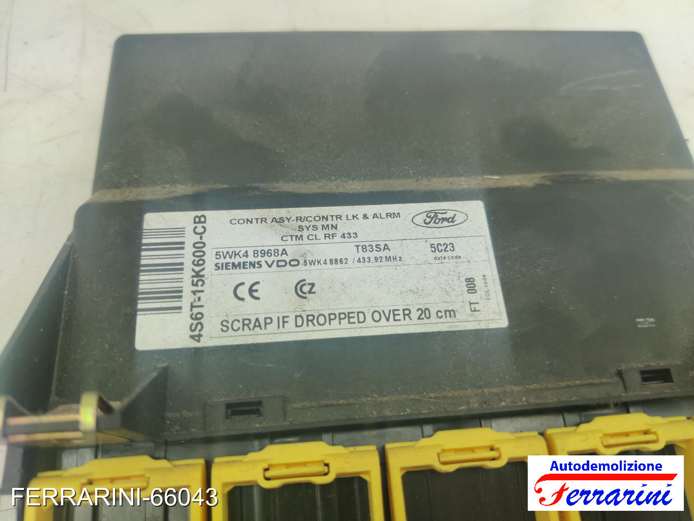 Centralina Comfort FORD FIESTA 5 JD, JH 2001-2008 4S6T15K600CB, 25WK48968A 7