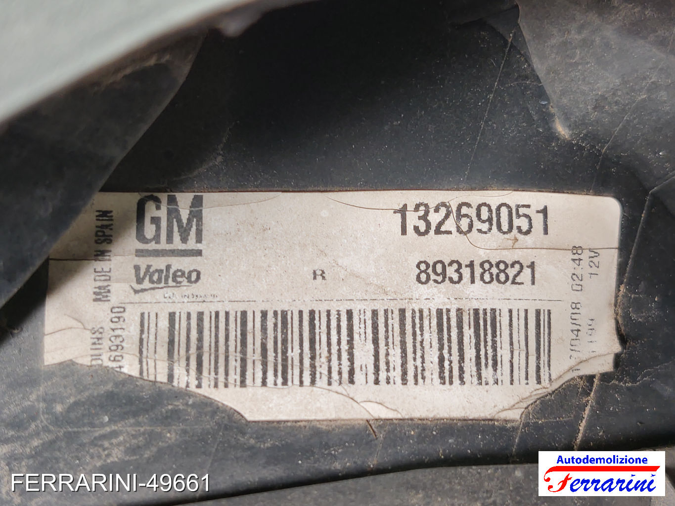 Fanalino Stop Posteriore OPEL CORSA D S07 2006-2014 destro, dx 13269051 7